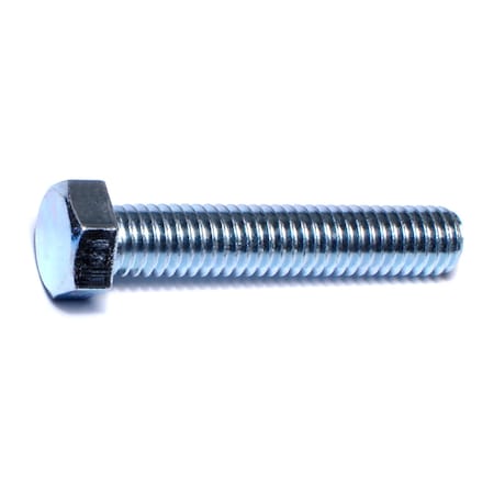 3/8-16 Hex Head Cap Screw, Zinc Plated Steel, 2 In L, 10 PK